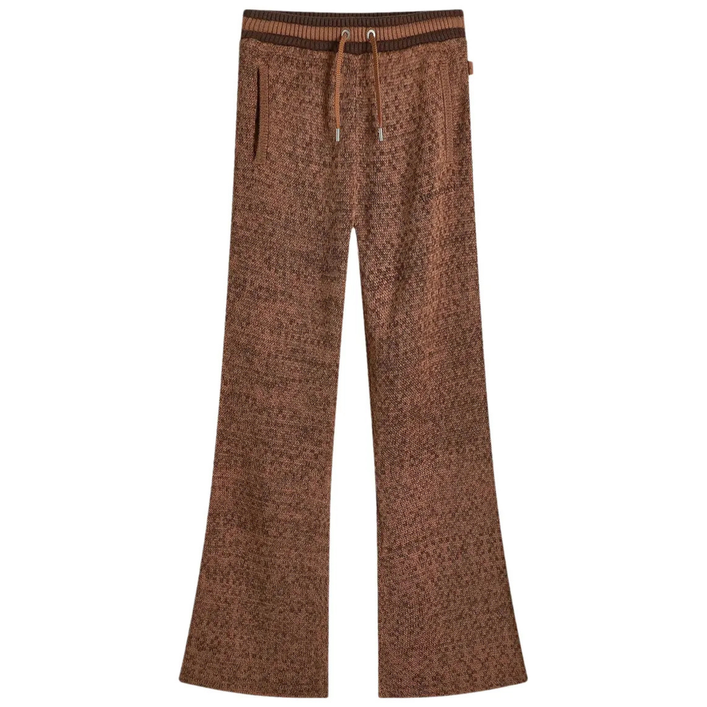 Women's Knit Cardigan Pants - Brown