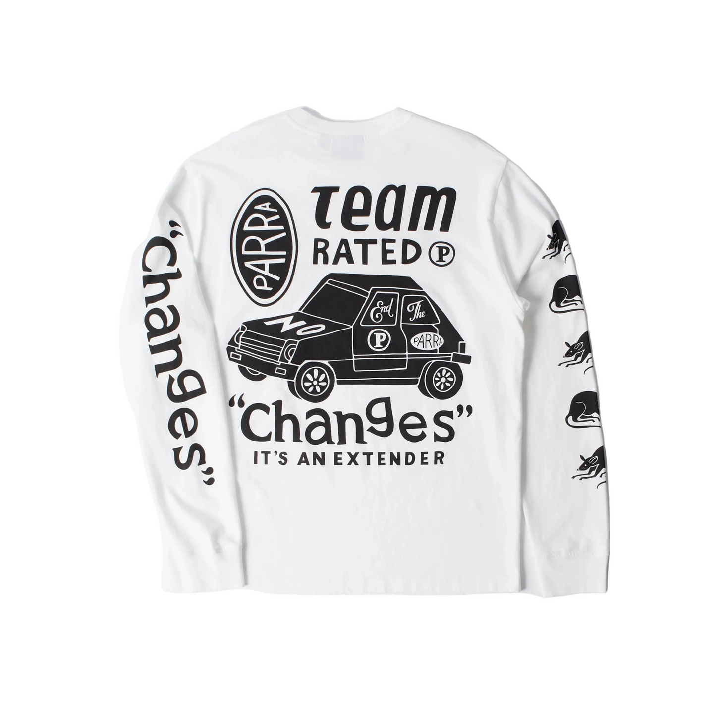 Parra "Team Changes" Long sleeve T-Shirt - White