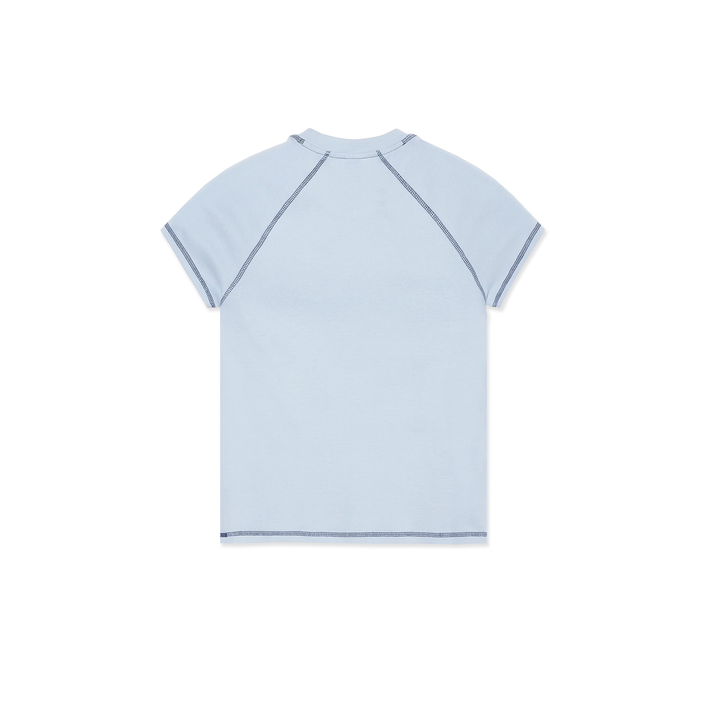 Polar Skate Co Script Logo Baby Tee Light Blue Dark Blue