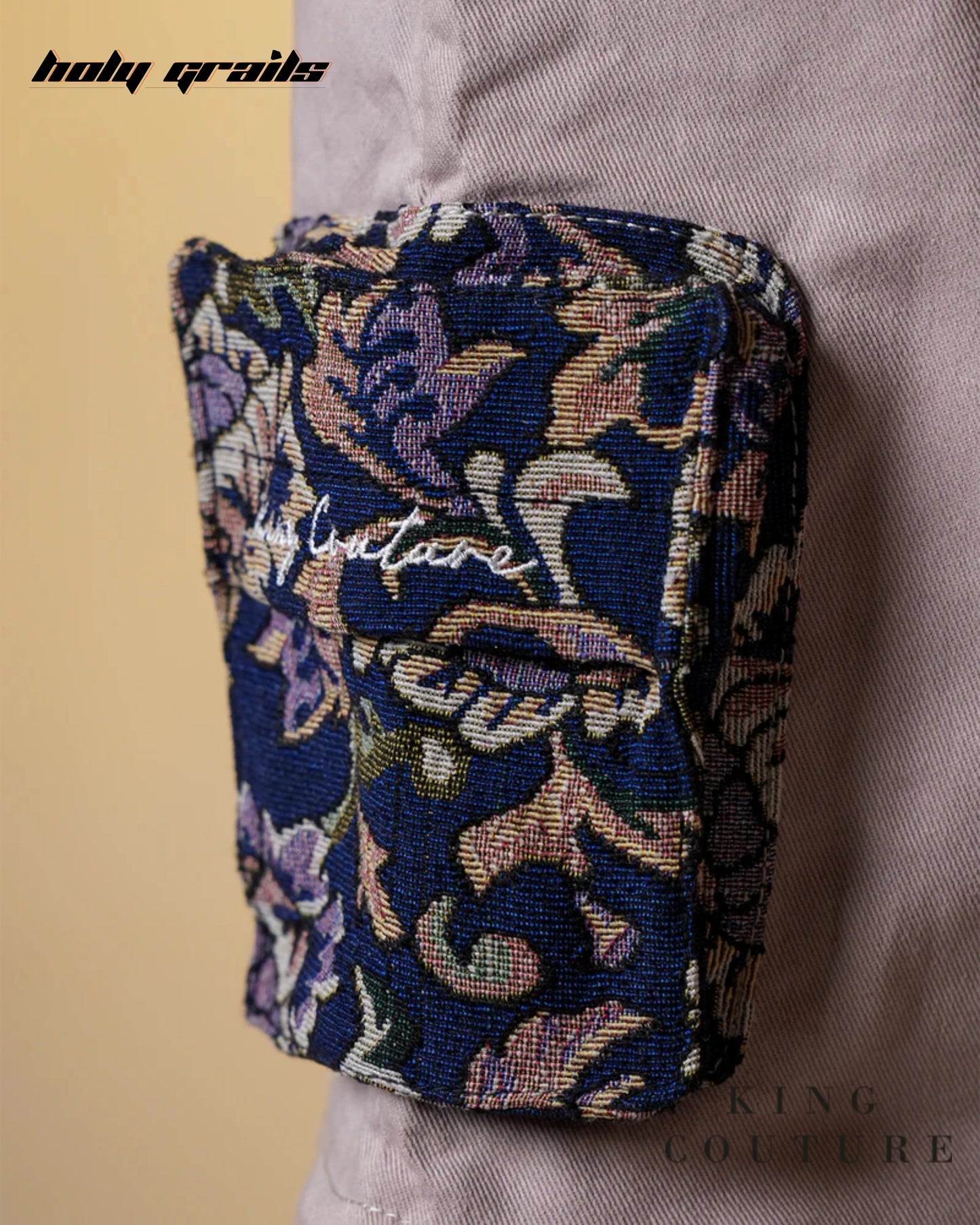 Paisley Pocket Detachable Zipper Pants HG x King Couture