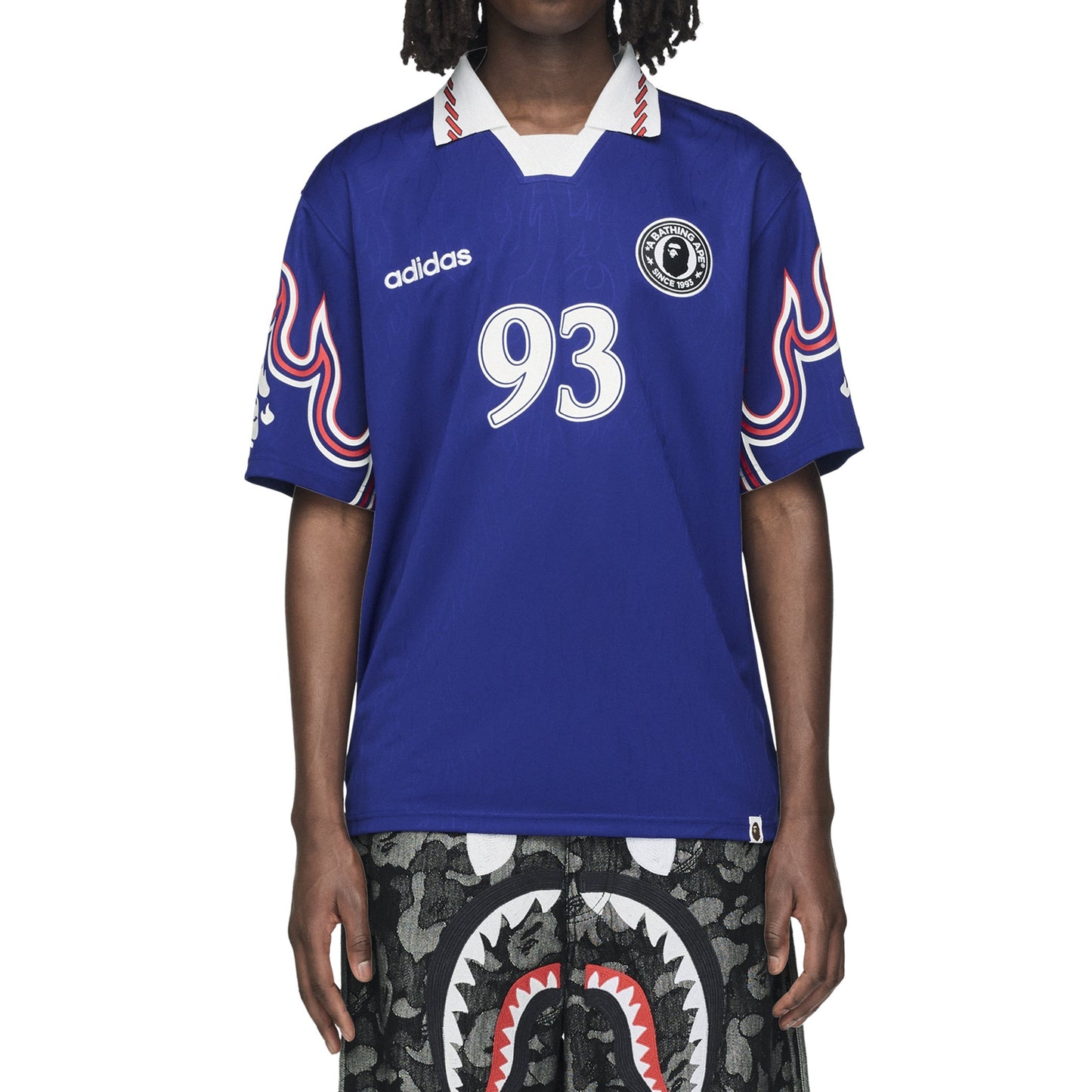 x Bape Short Sleeve Flame Jersey