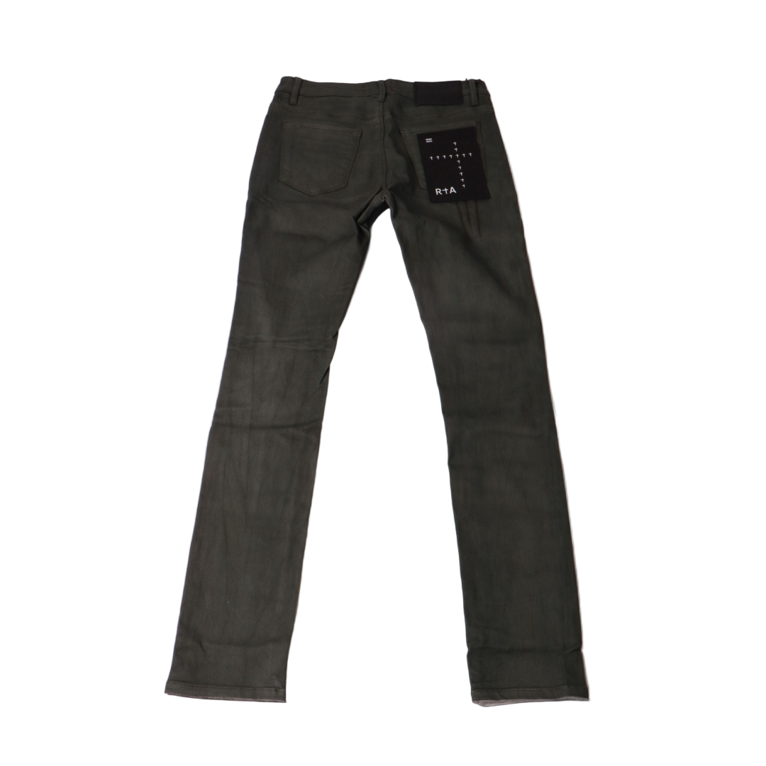 RtA Bryant Triple Cross Denim - Dusty Olive