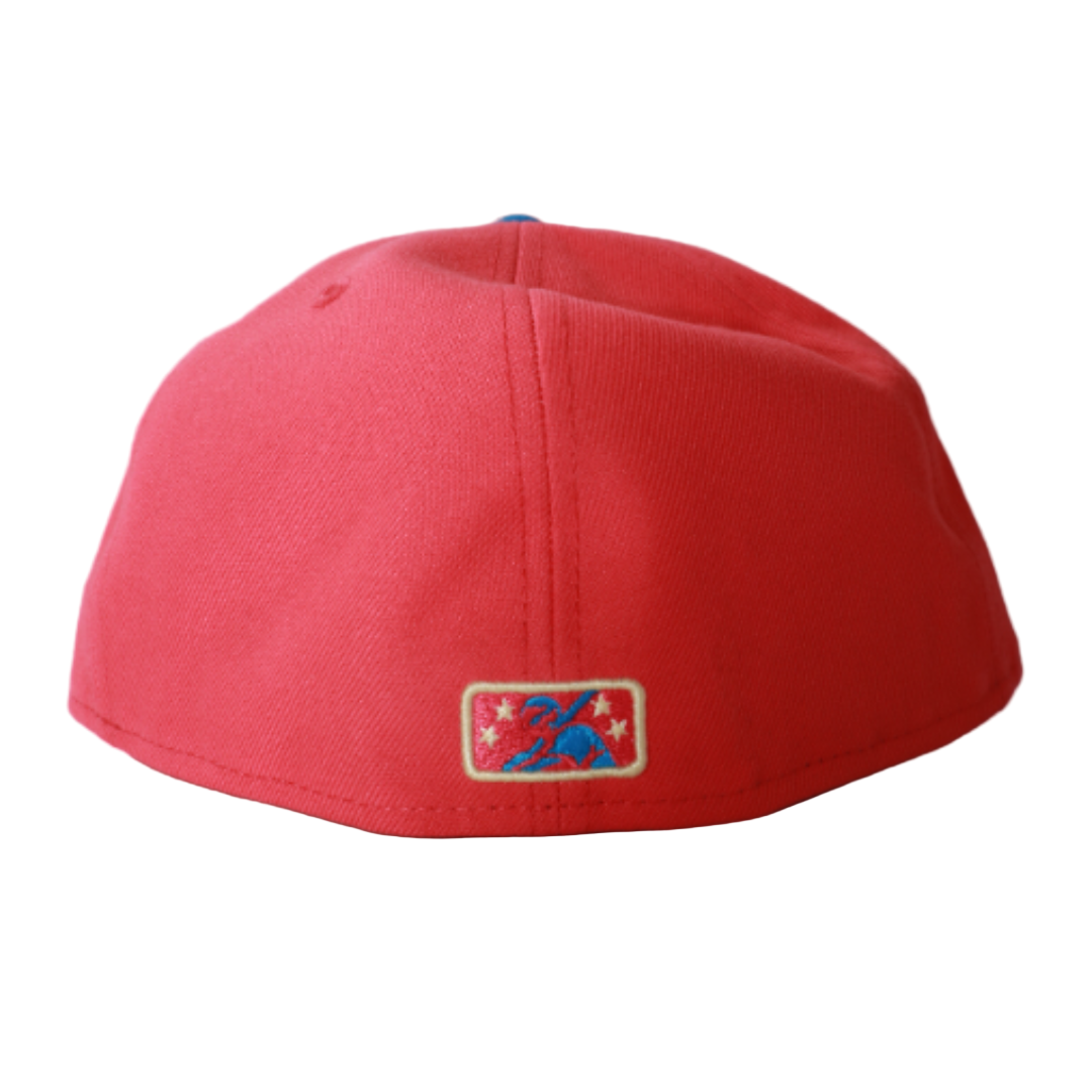 New Era 59Fifty Gwinnett Stripers Fitted - Salmon/Blue