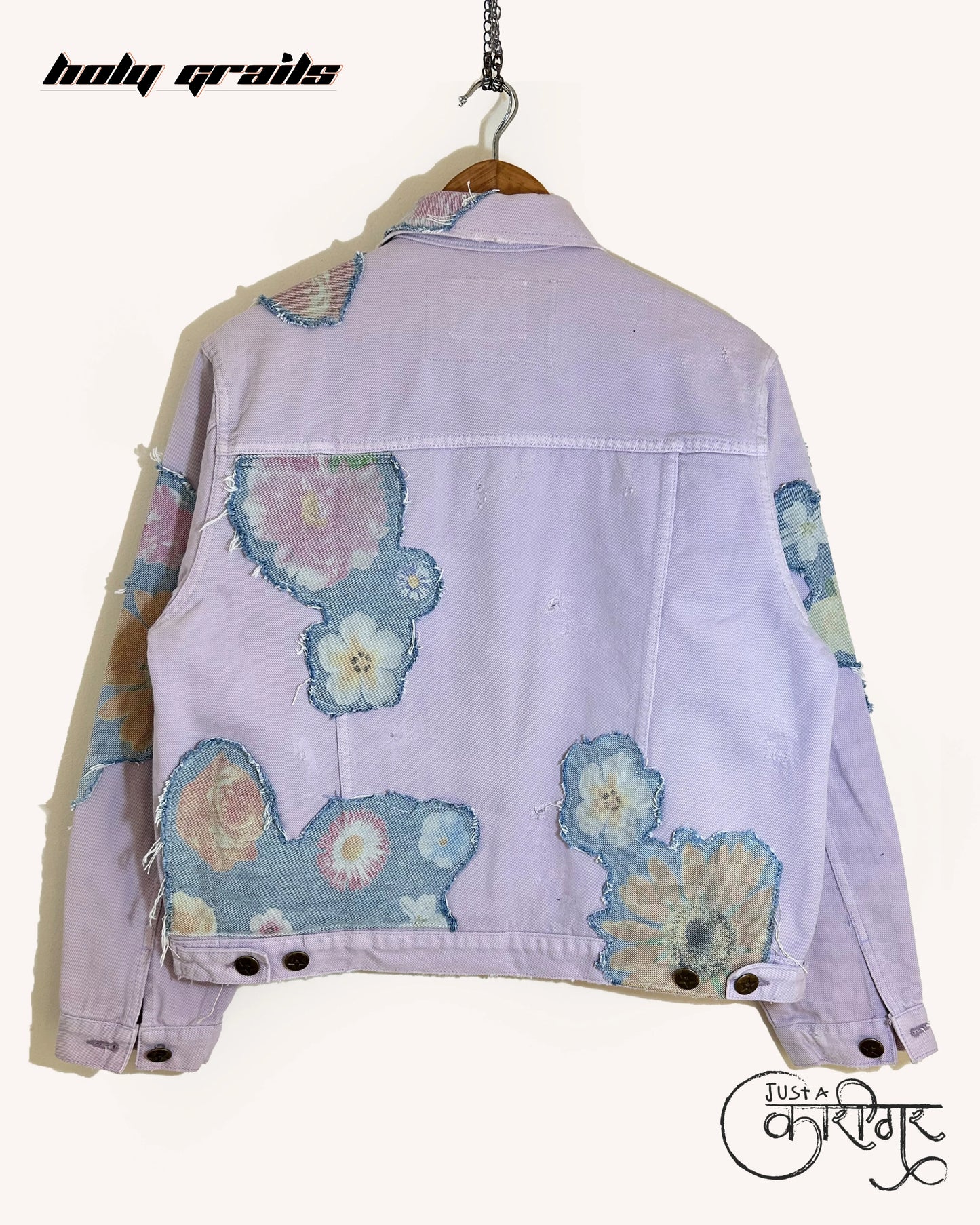 Summer Crush Blue Denim Jacket HG x Just A Karigar