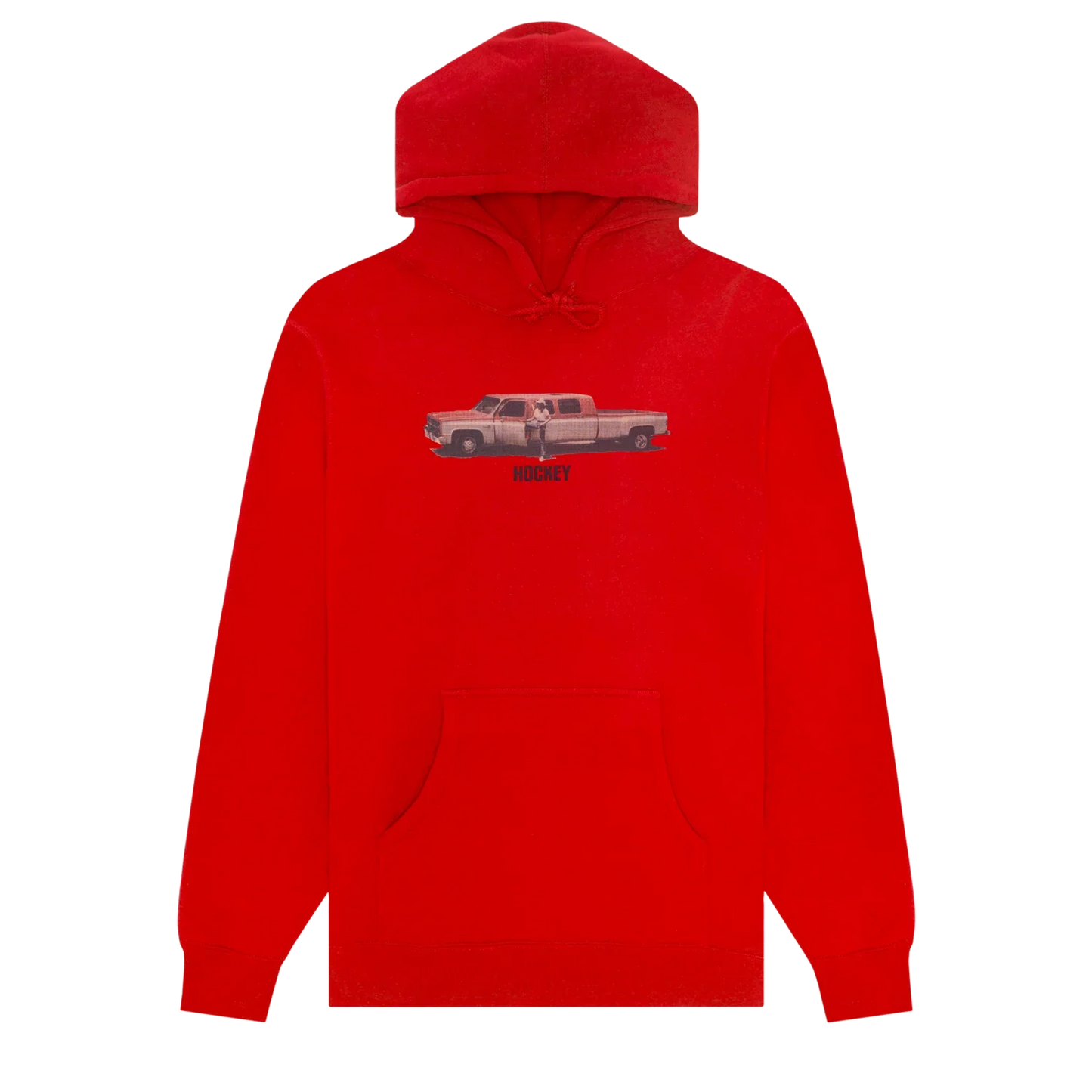 Hockey Truck The Long Way Hoodie Red
