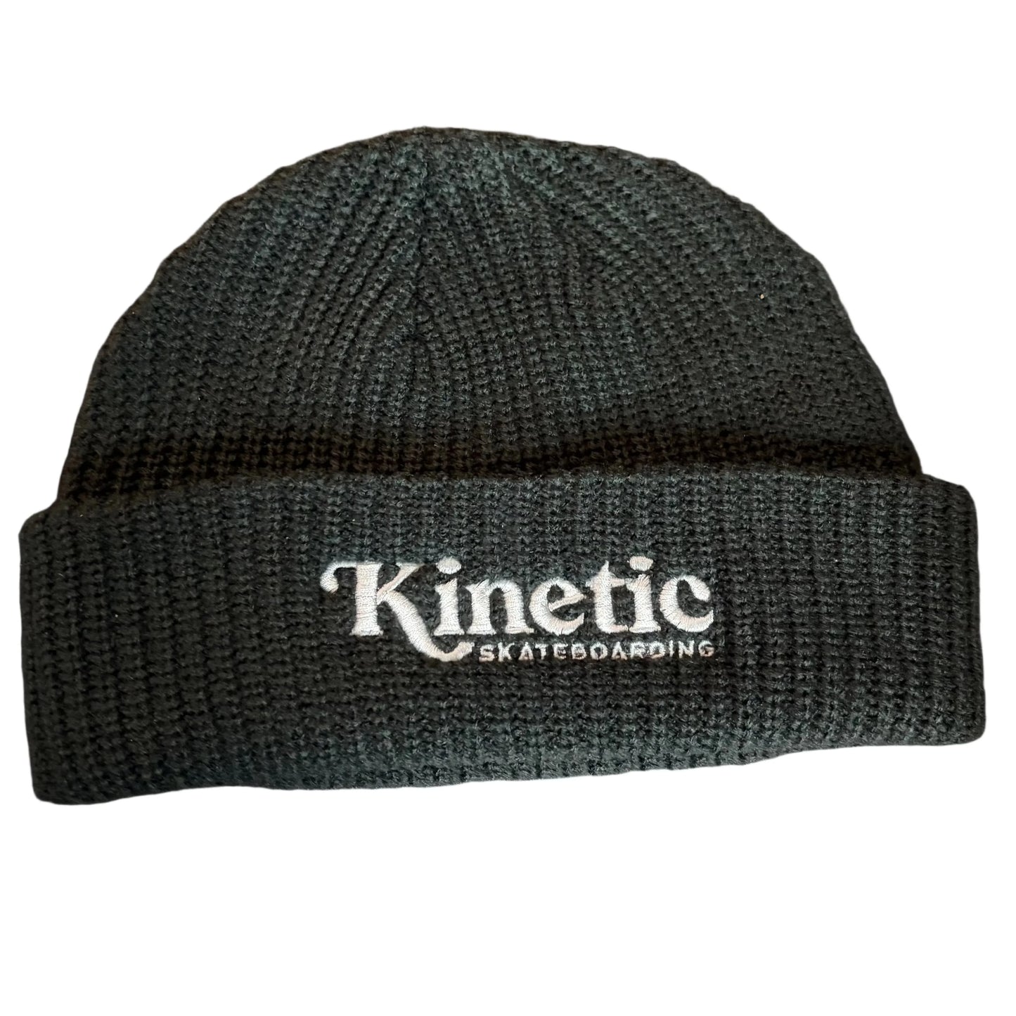 Kinetic Logo Cuff Beanie Charcoal