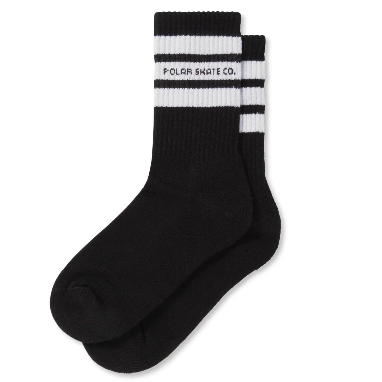 Polar Fat Stripe Socks Black