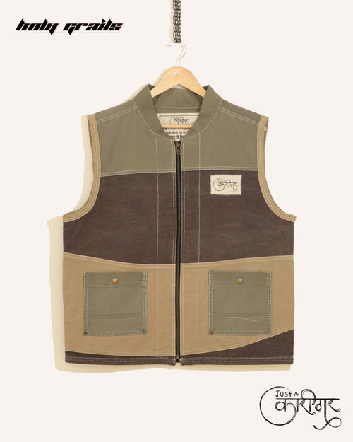 Waves Multi Color Denim Vest HG x Just A Karigar
