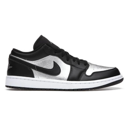 Jordan 1 Low Black Metallic Silver