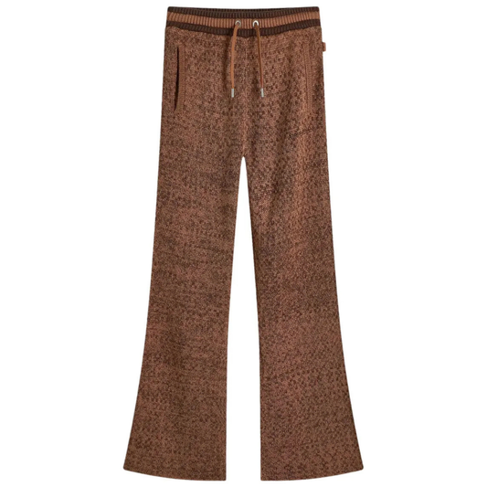 Women's  Knit Cardigan Pants - Brown