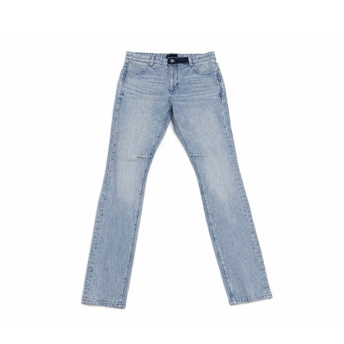 RTA "Bryant" Skinny Jeans - "Blue Pinstripe"