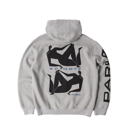 Parra Sporte Hooded Sweatshirt - Heather Grey