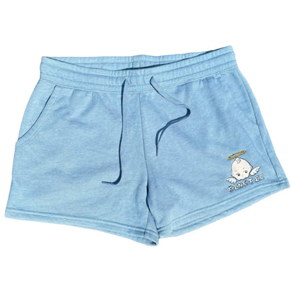 Kinetic Womens Kewpie Sweat Shorts Misty Blue