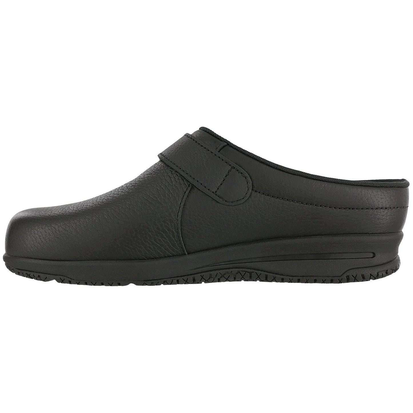 Women's Clog SR Slip Resistant Loafer in Black Wide