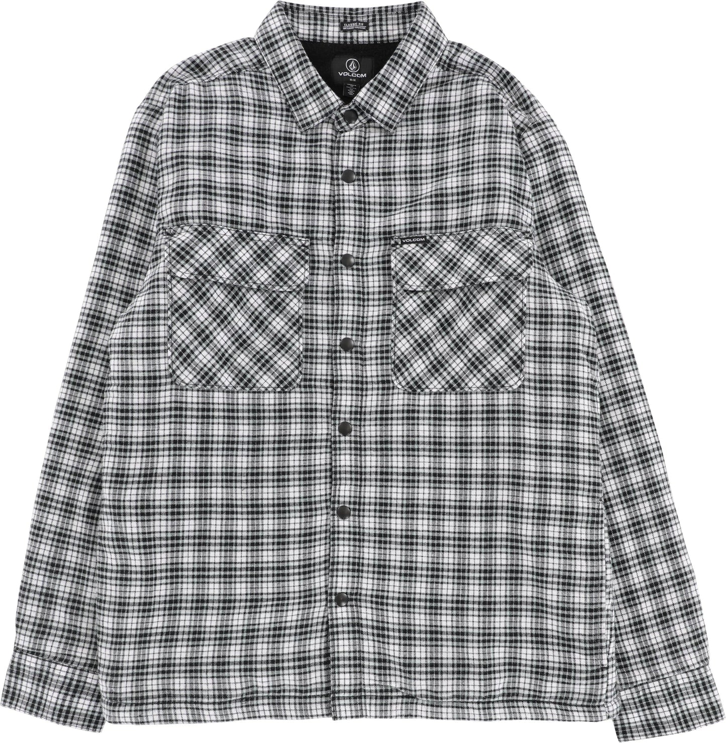 Volcom Wilderstone Flannel Shirt Dirty White