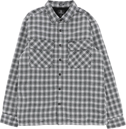 Volcom Wilderstone Flannel Shirt Dirty White