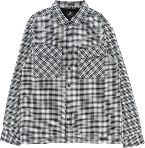 Volcom Wilderstone Flannel Shirt Dirty White