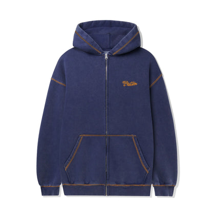 Butter Goods Jive Zip Thru Hood Washed Blue