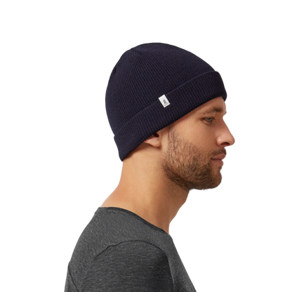 Merino Beanie in Navy