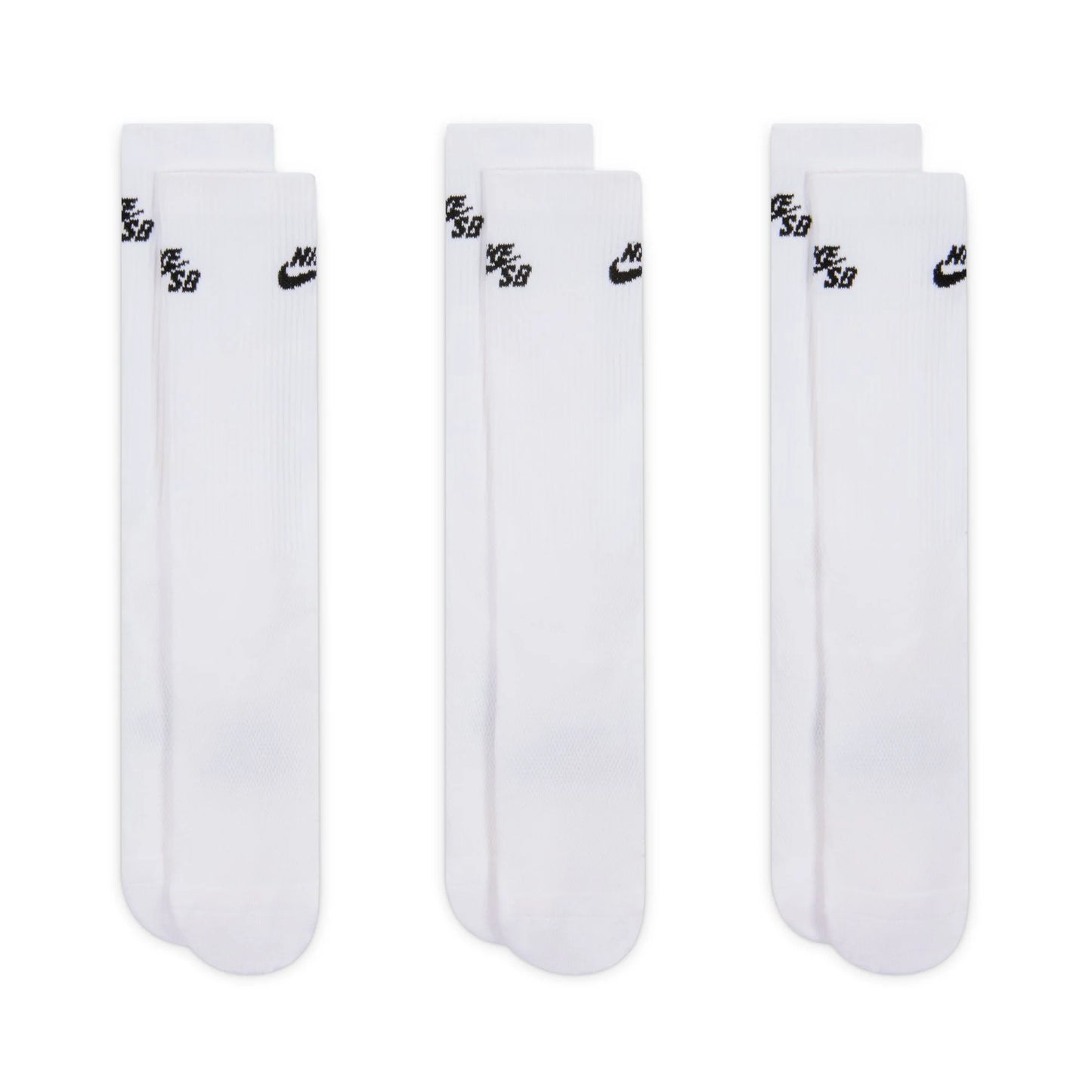 Nike SB Everyday Elevated White Skate Socks 3 Pairs