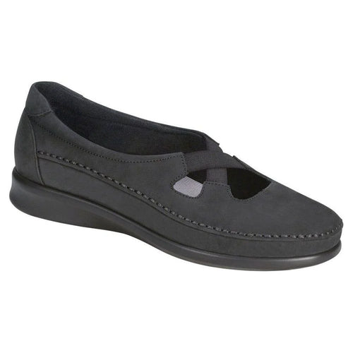 Women's Crissy Slip On Loafer in Nero Wide