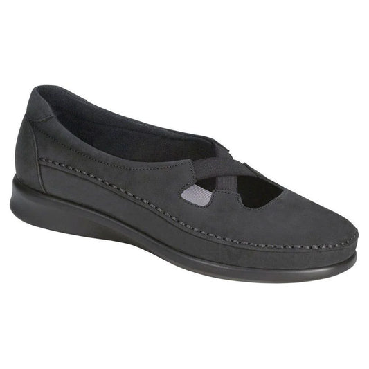 Women's Crissy Slip On Loafer in Nero Wide