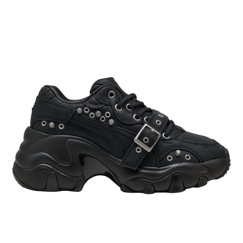 Pulsar Wedge Black Claw Lace Up Sneakers