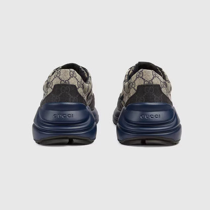 Gucci GG Rhyton Sneaker GG Supreme Canvas Beige Blue