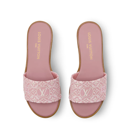 LV Lily Flat Mule Pink