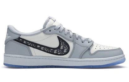 Air Jordan 1 Low x Dior White Grey