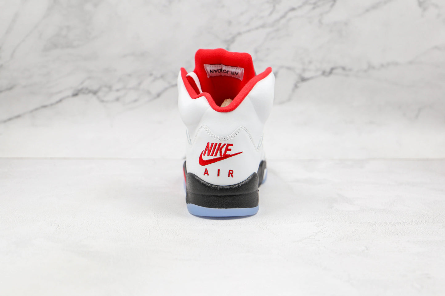 Jordan 5 Retro Fire Red Silver Tongue