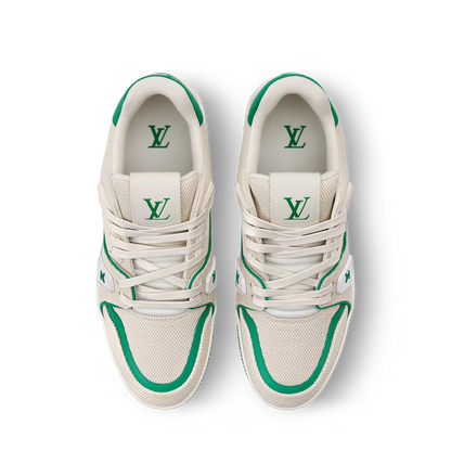 LV Trainer Green Canvas
