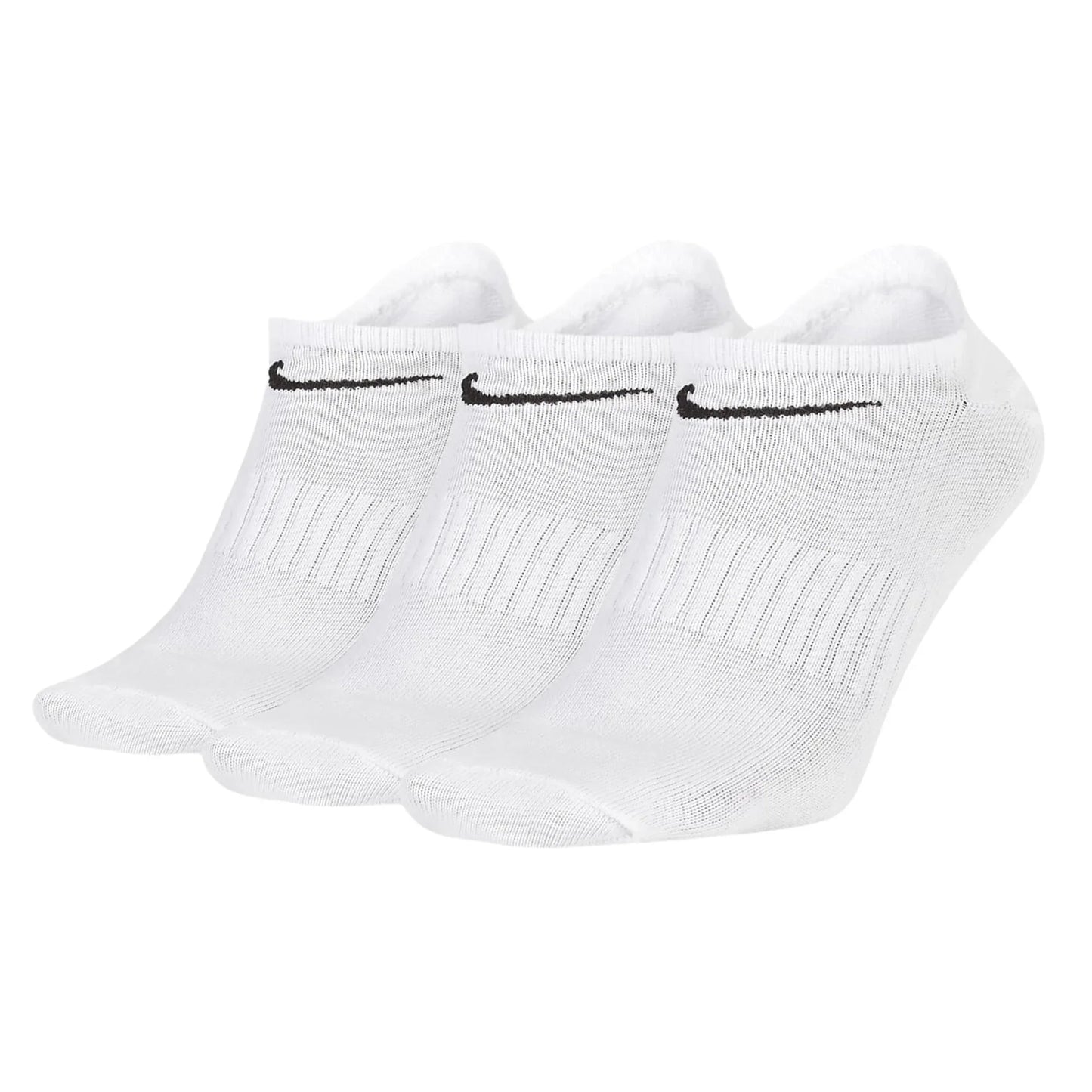 Nike Everyday Plus No Show 3 Pack White
