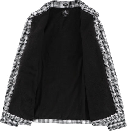 Volcom Wilderstone Flannel Shirt Dirty White