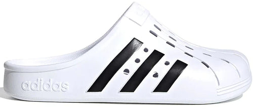 Adilette Clog White Black