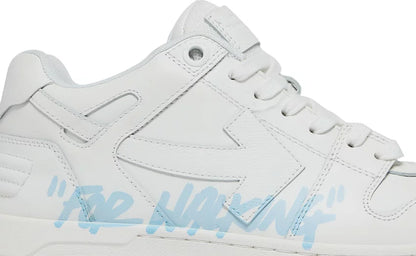 OFF WHITE Out Of Office OOO Low Tops For Walking White Light Blue 2021
