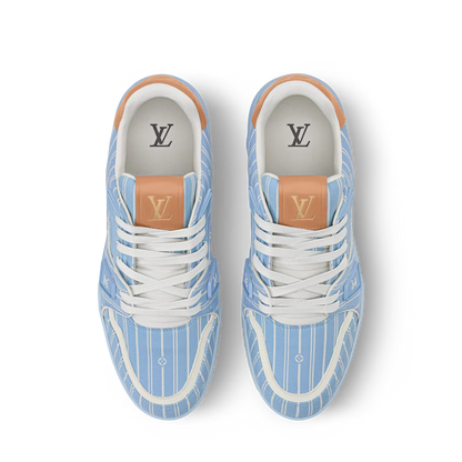 LV Trainer Blue Jacquard