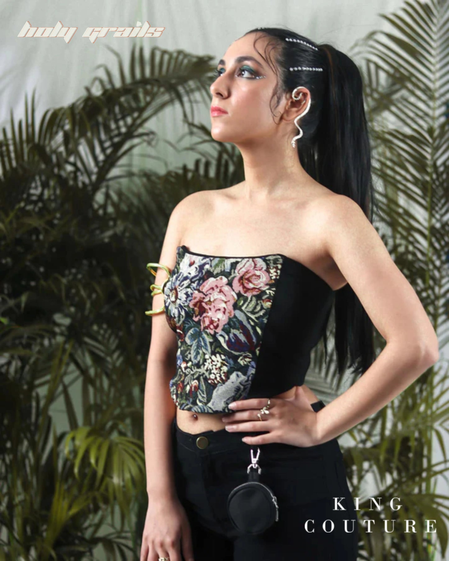 Floral Jacquard Corset HG x King Couture