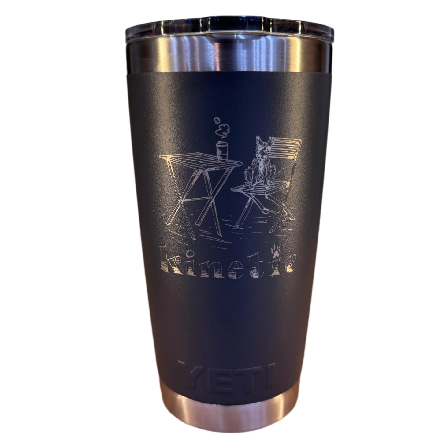 YETI x Kinetic Auggie Rambler 20 oz Tumbler Charcoal