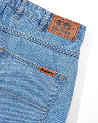 Butter Goods Relaxed Denim Jeans Washed Indigo