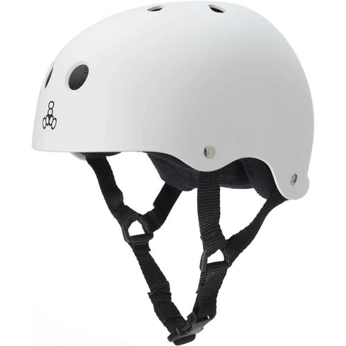 Triple 8 Sweatsaver Helmet White Rubber