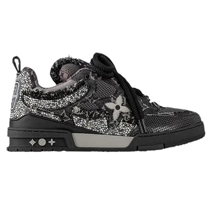 LV Skate Sneaker Black Swarovski Crystals