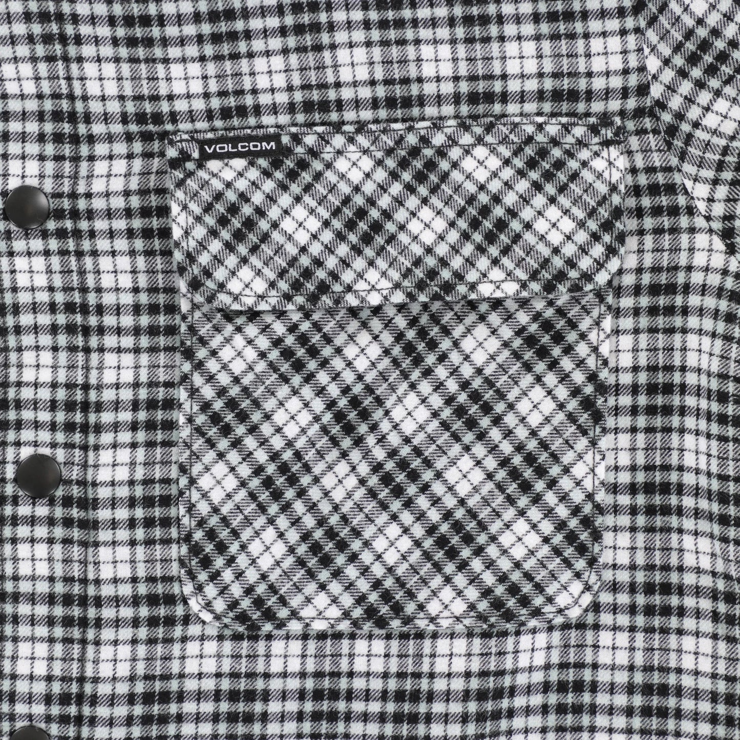 Volcom Wilderstone Flannel Shirt Dirty White