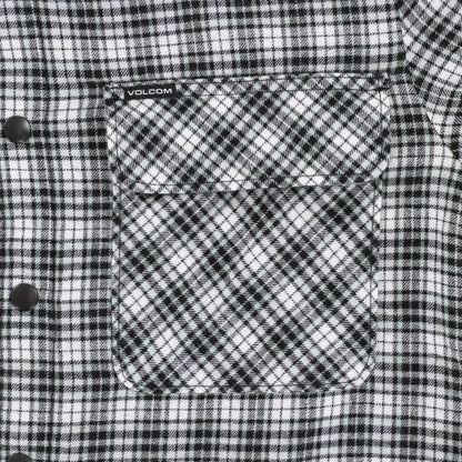 Volcom Wilderstone Flannel Shirt Dirty White