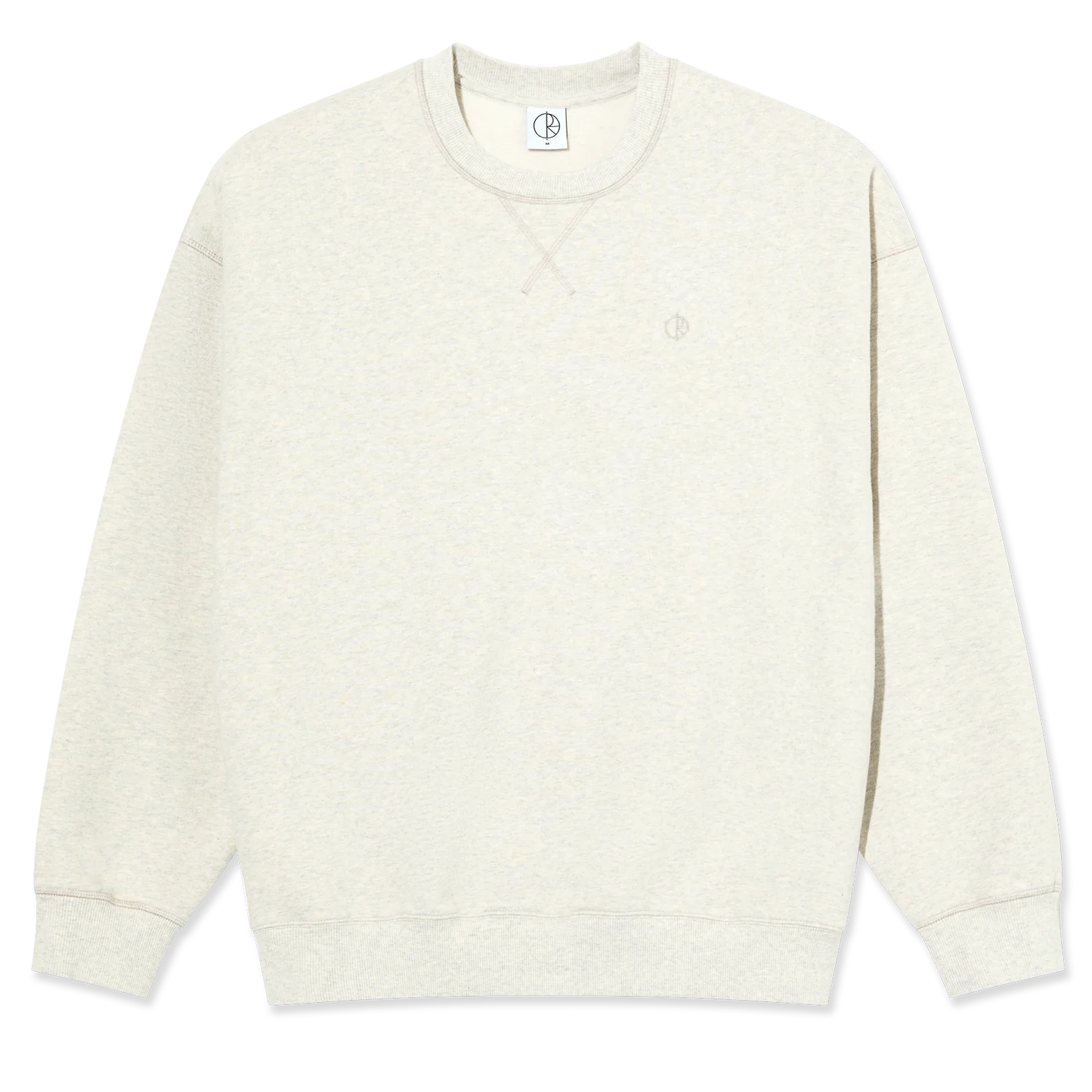 Polar Frankie Crew Neck Ivory Grey Melange