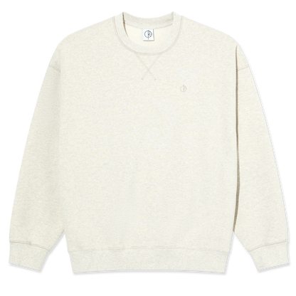 Polar Frankie Crew Neck Ivory Grey Melange
