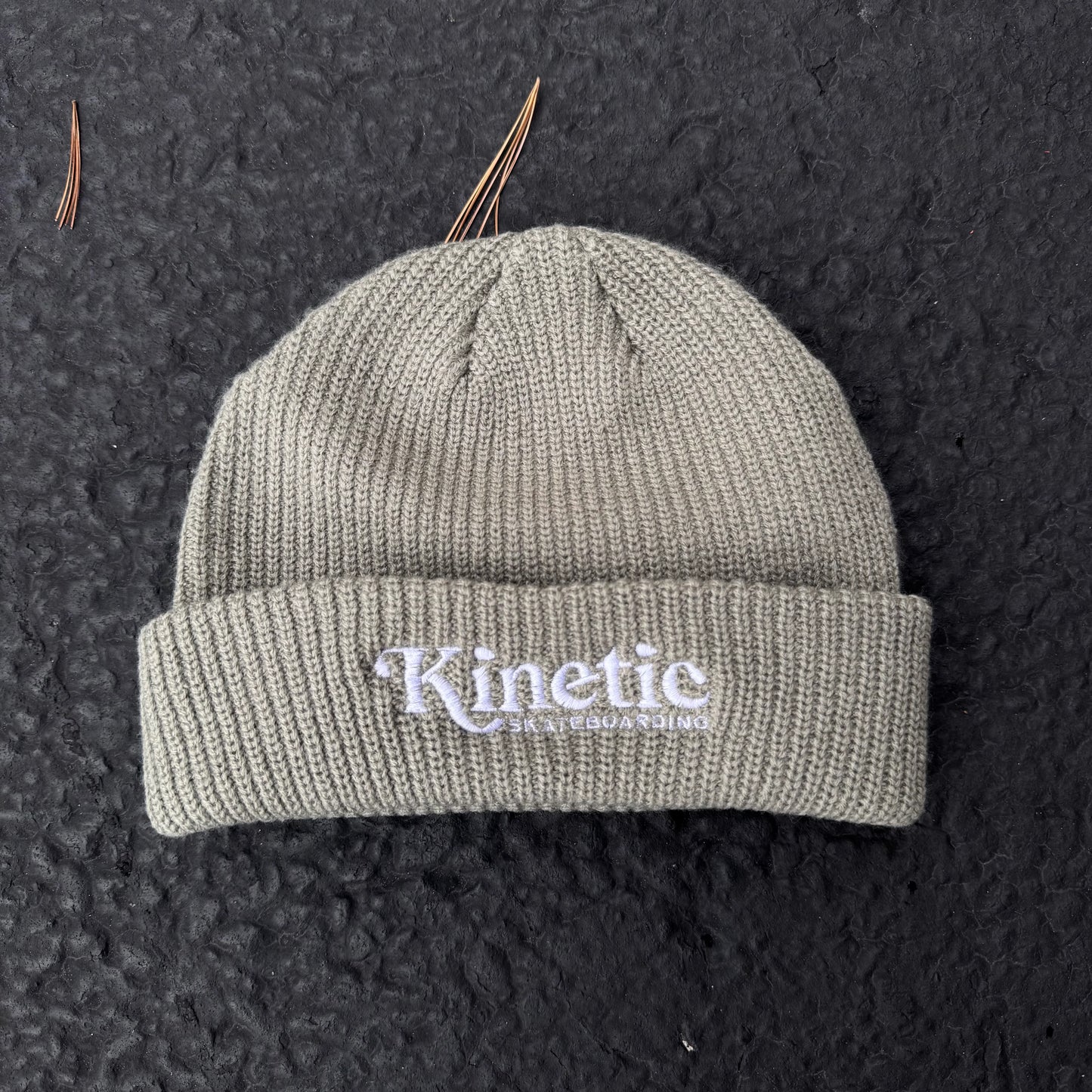 Kinetic Logo Cuff Beanie Sage