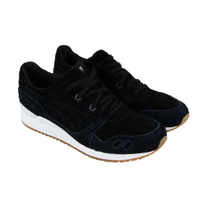 Asics Gel Lyte III HL7X3-9090 Mens Black Suede Lace Up Lifestyle Sneakers Shoes