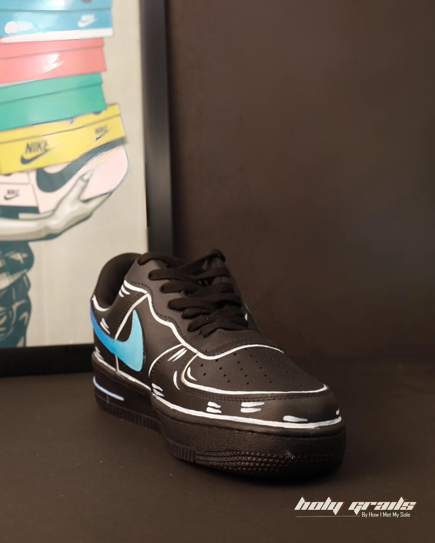 Air Force 1 x Midnight Azure Swoosh
