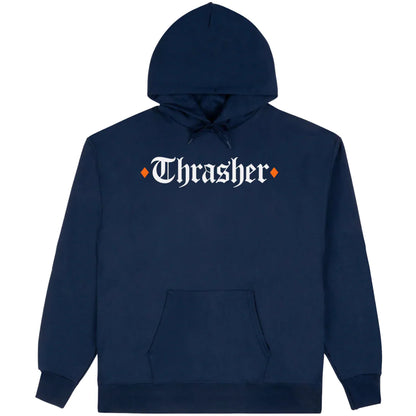 Thrasher x Spitfire The End Oath Hoodie Navy